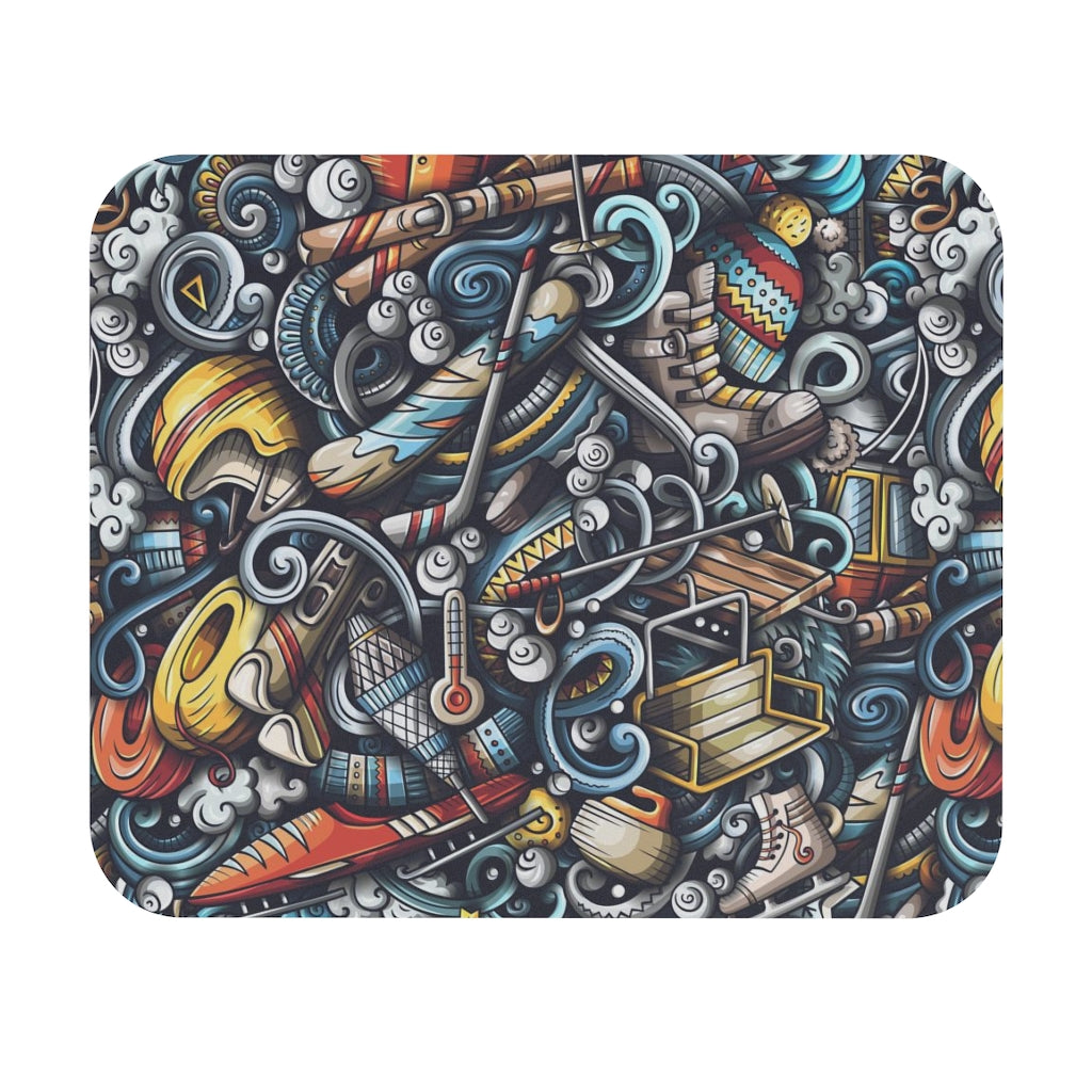 Winter Sports Funk Mouse Pad