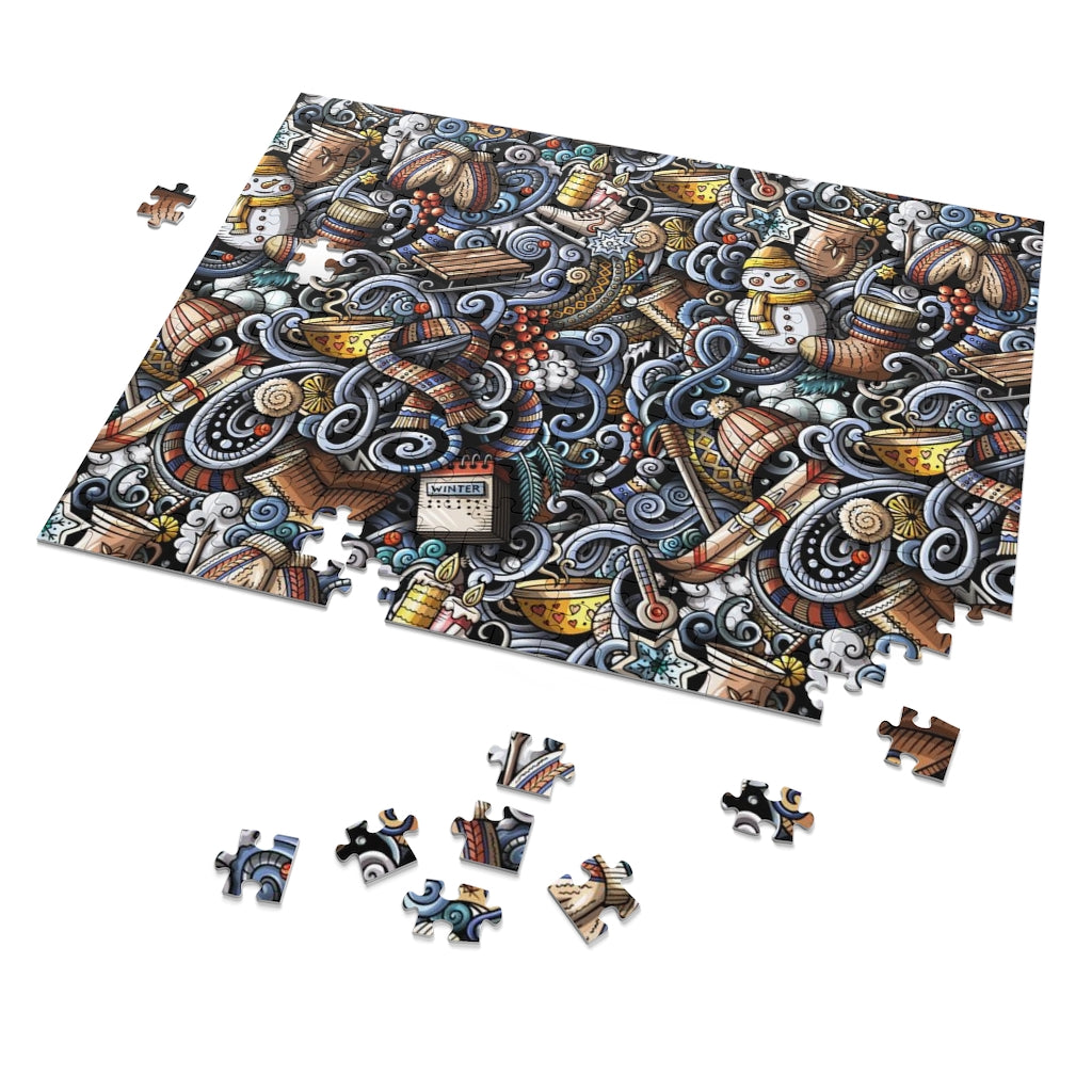 Winter Season Funky Jigsaw Puzzle