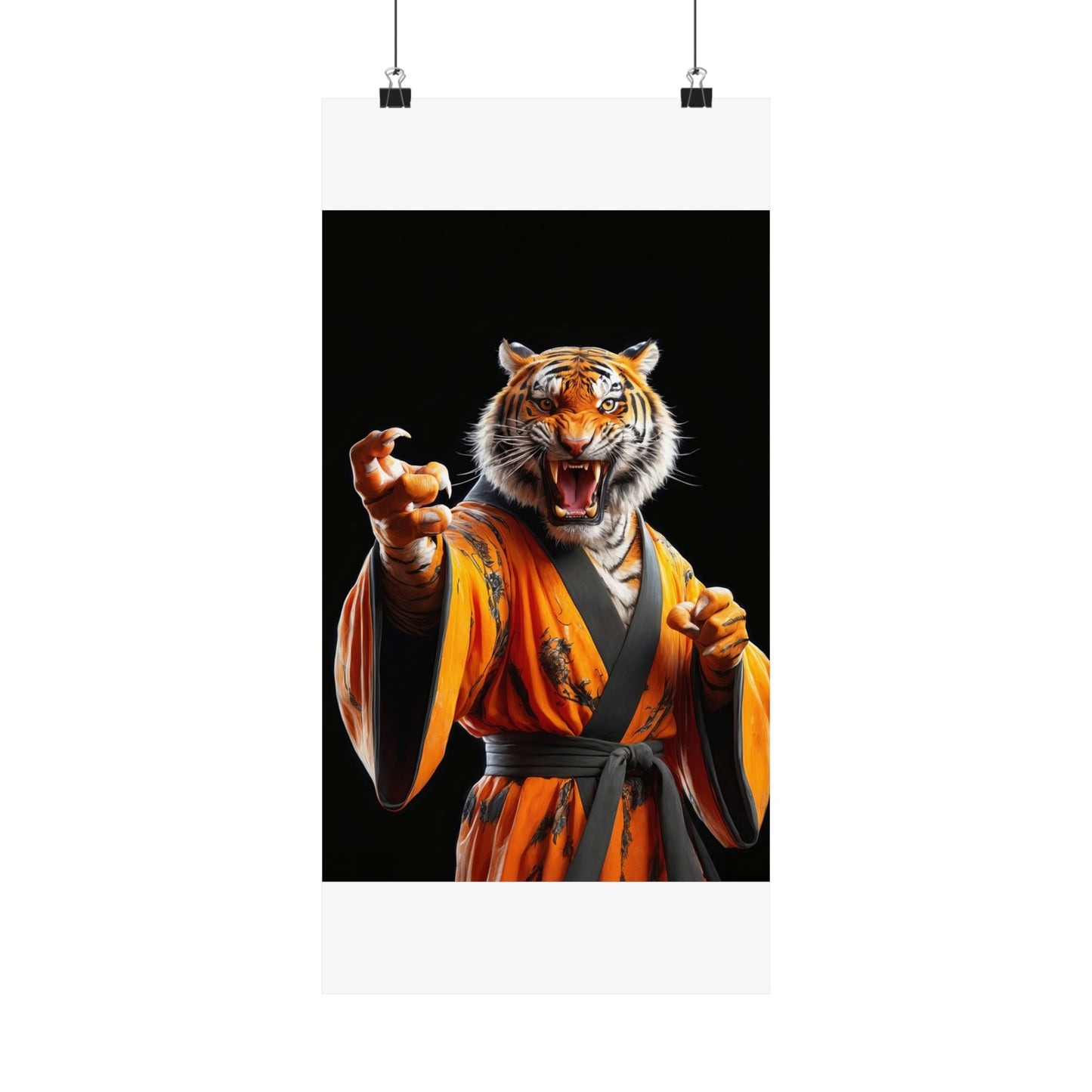 The Tiger Sensei Matte Vertical Posters