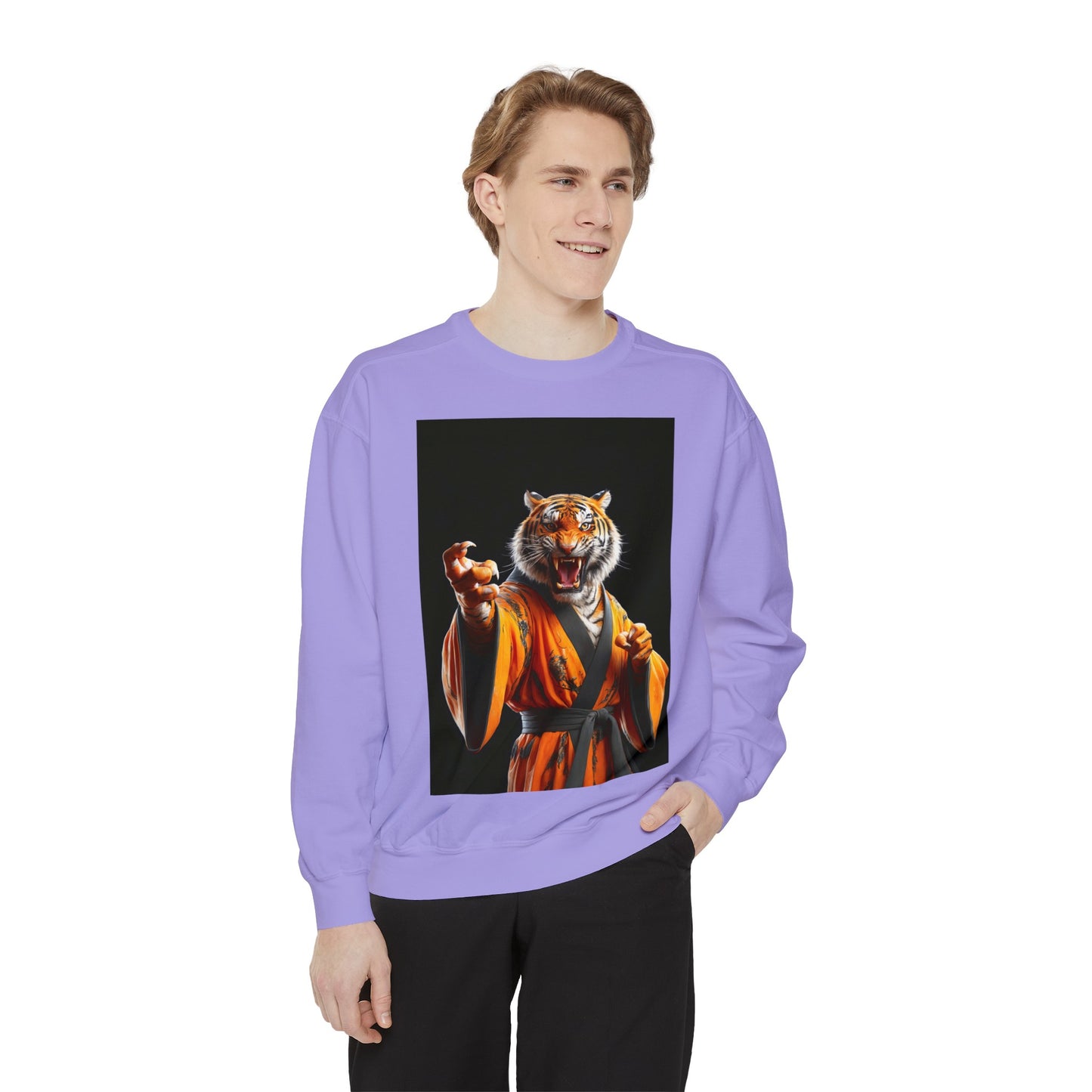 The Tiger Sensei Unisex Garment-Dyed Sweatshirt