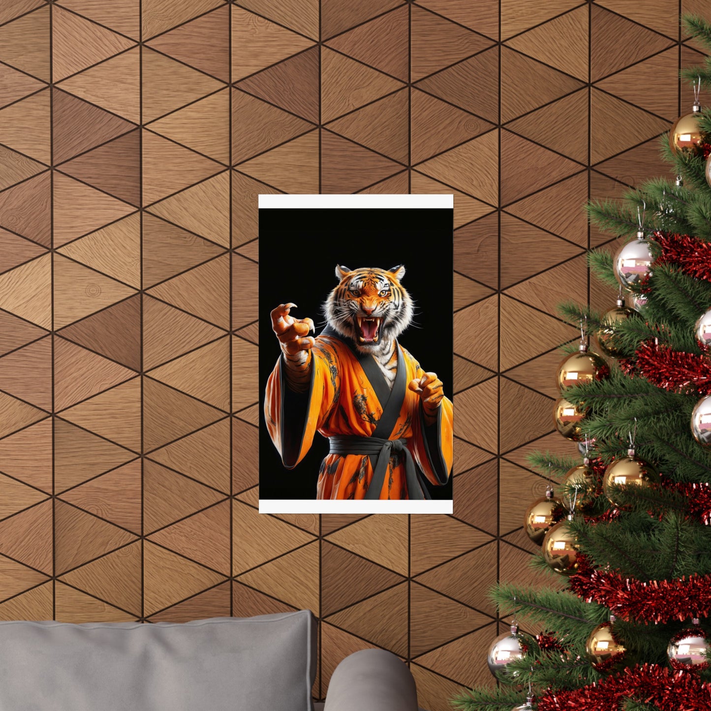 The Tiger Sensei Matte Vertical Posters