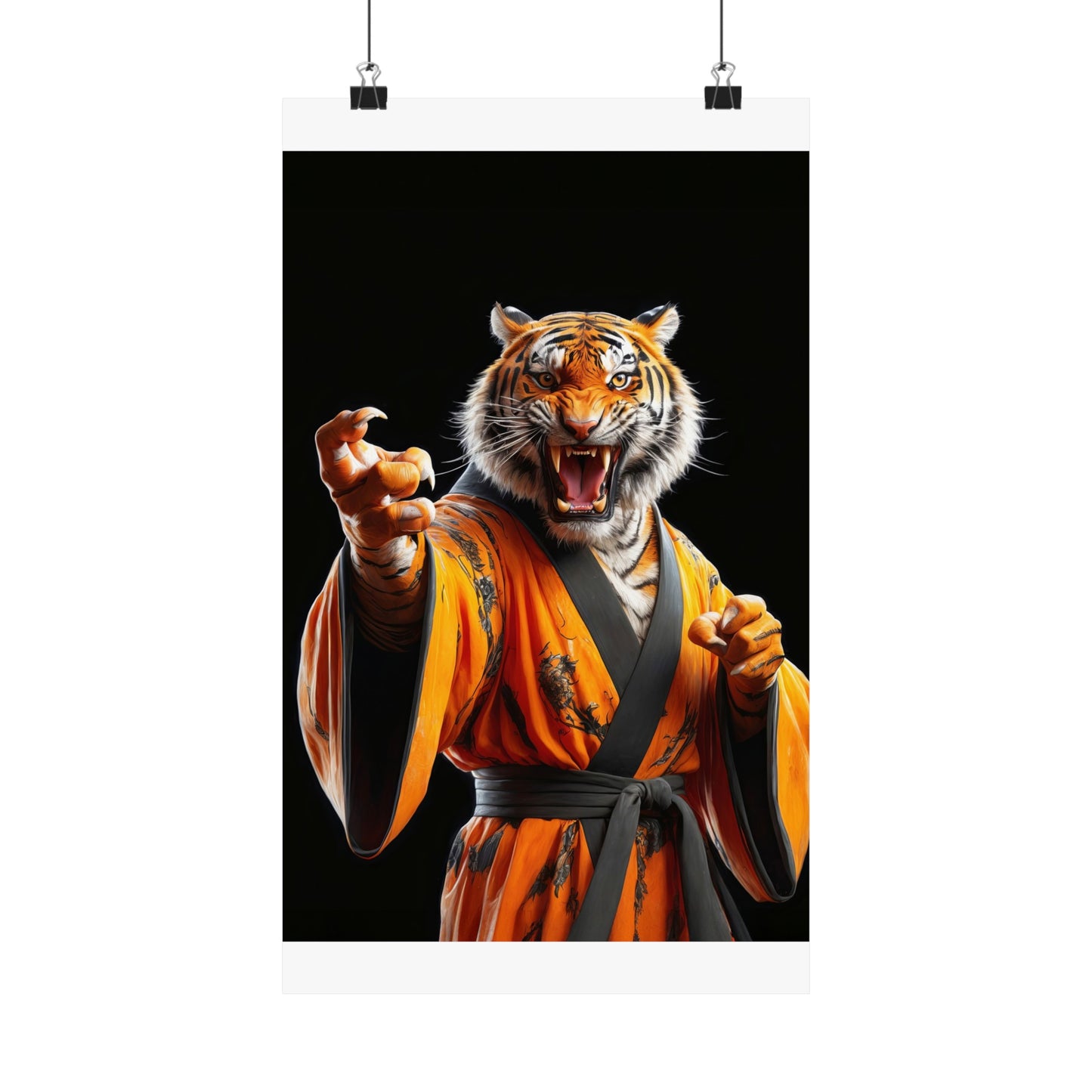 The Tiger Sensei Matte Vertical Posters