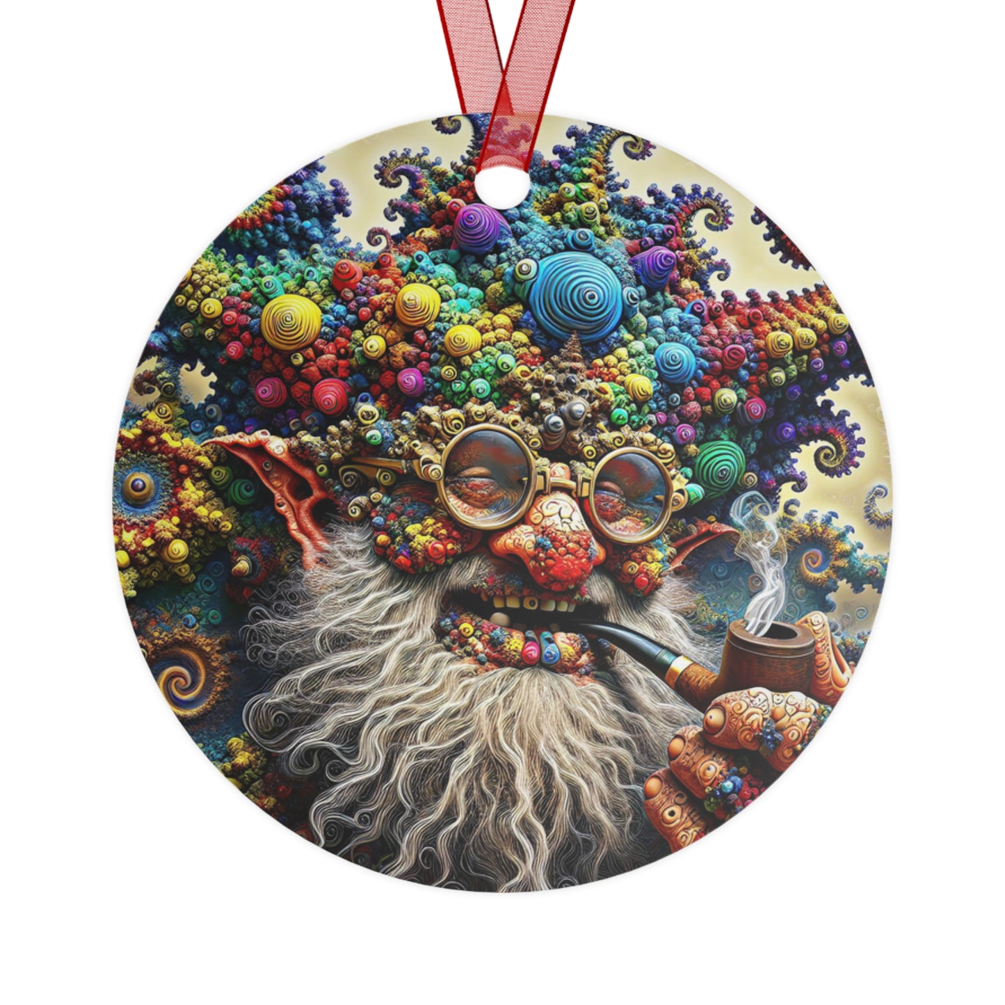 Chromatic Whimsy Troll Metal Ornaments