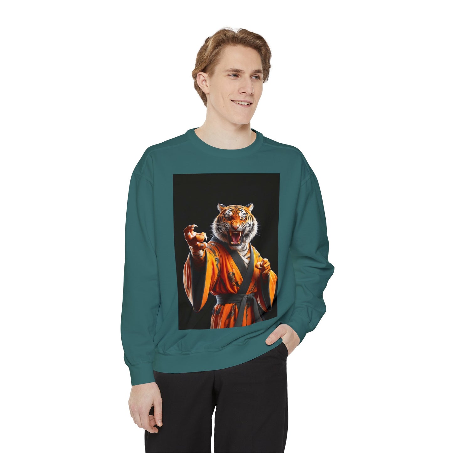 The Tiger Sensei Unisex Garment-Dyed Sweatshirt