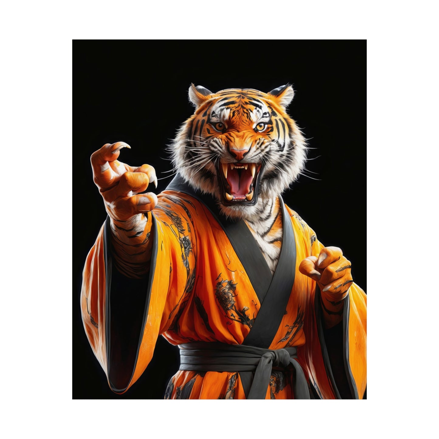 The Tiger Sensei Matte Vertical Posters