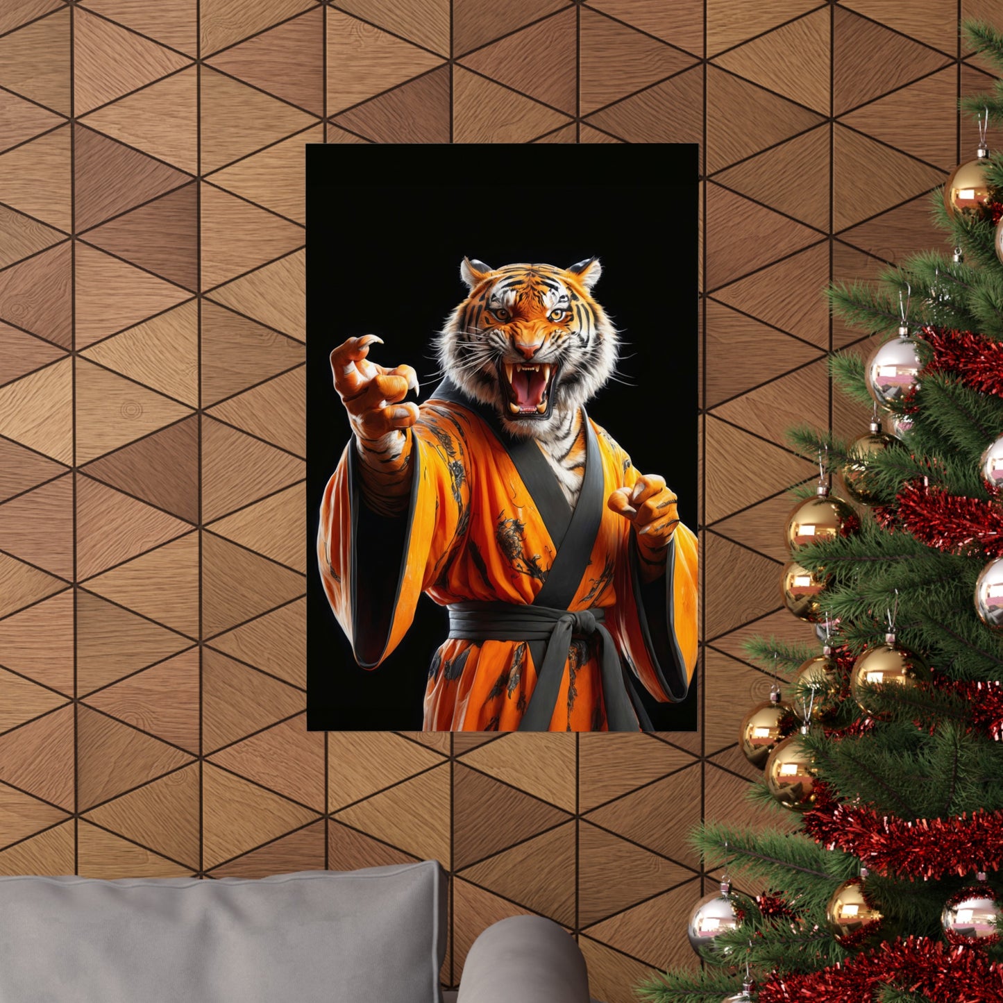 The Tiger Sensei Matte Vertical Posters