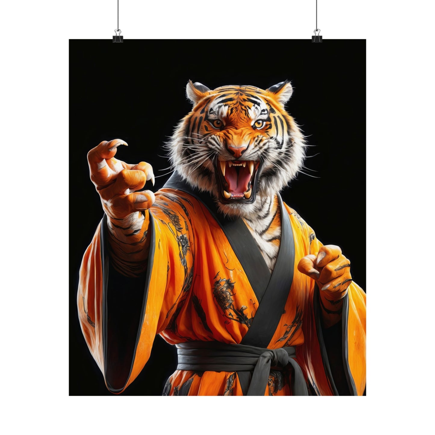 The Tiger Sensei Matte Vertical Posters