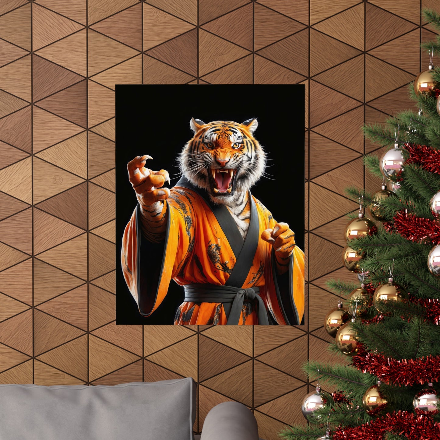 The Tiger Sensei Matte Vertical Posters