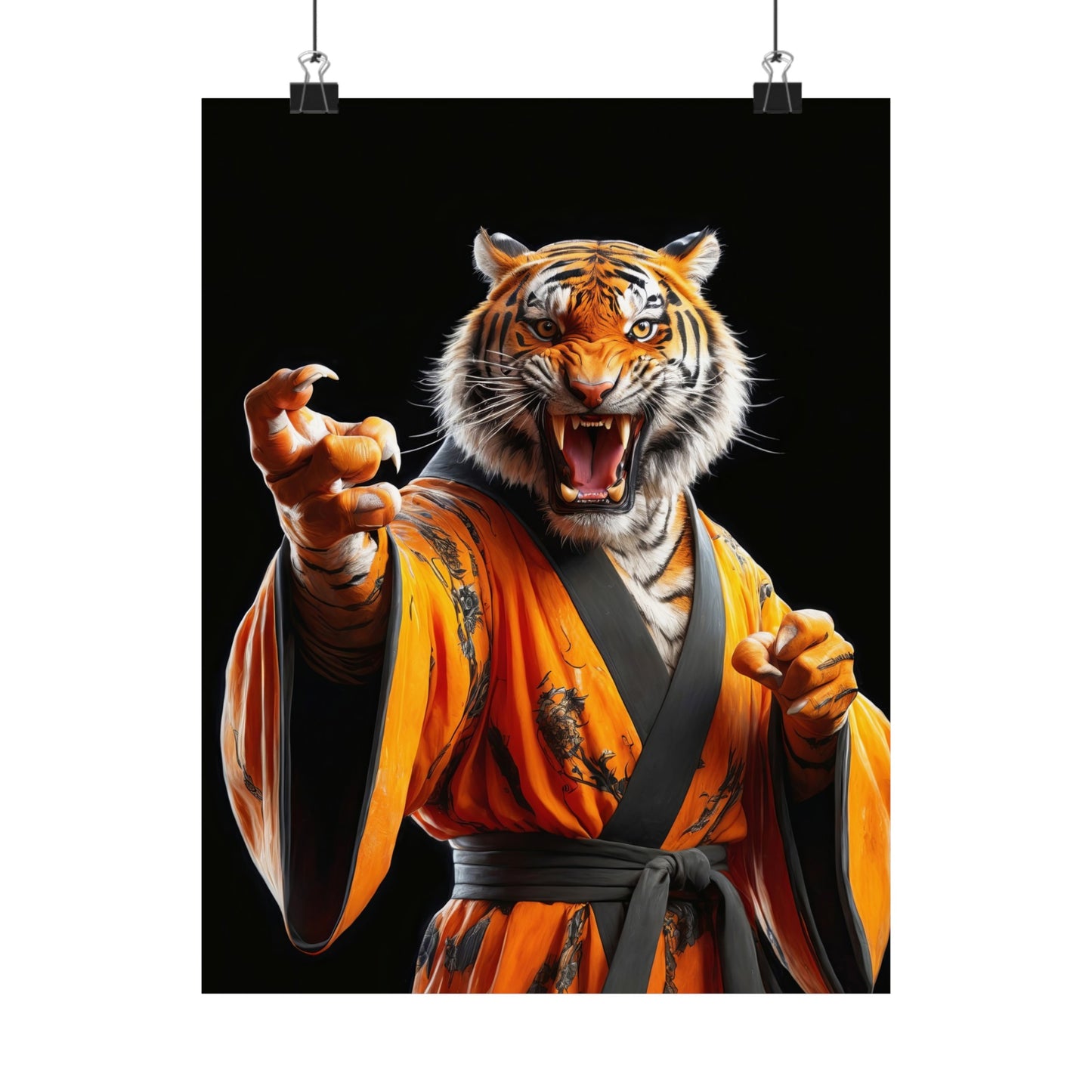 The Tiger Sensei Matte Vertical Posters