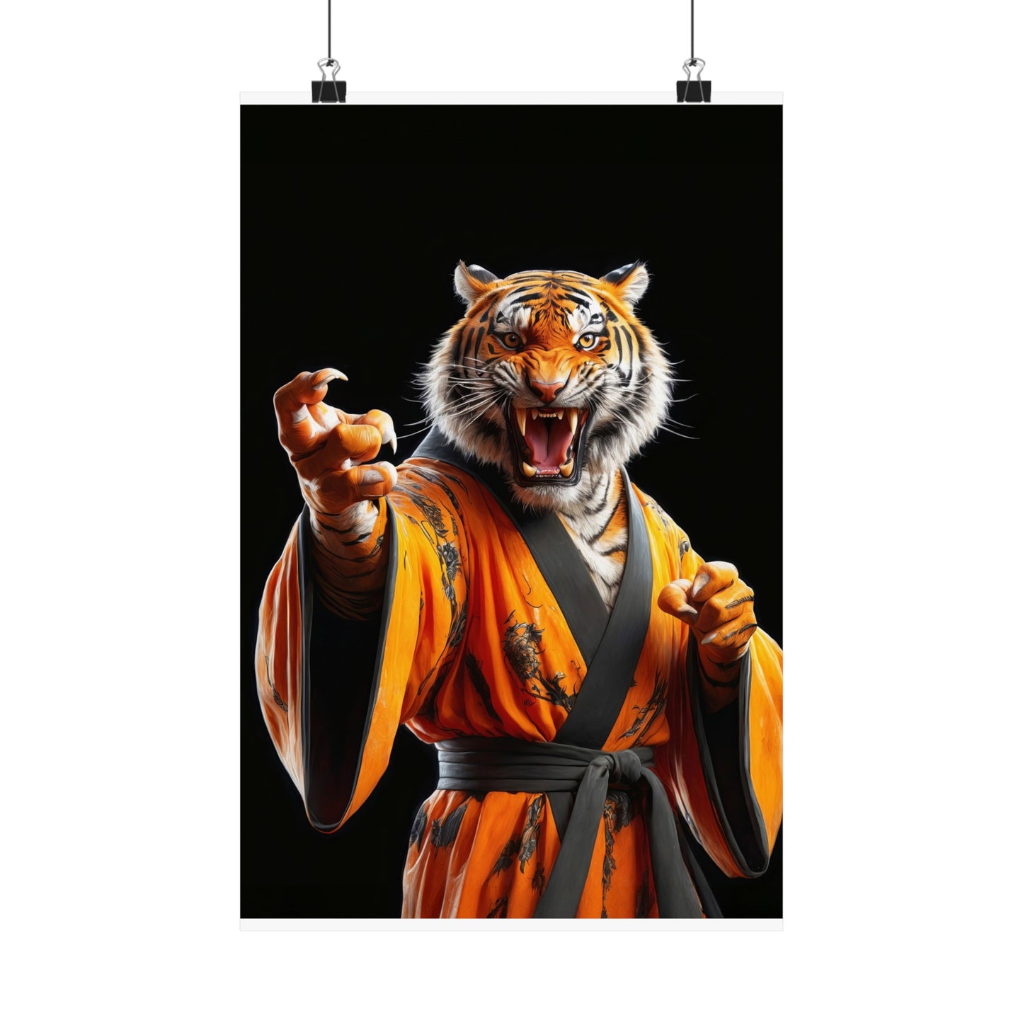 The Tiger Sensei Matte Vertical Posters