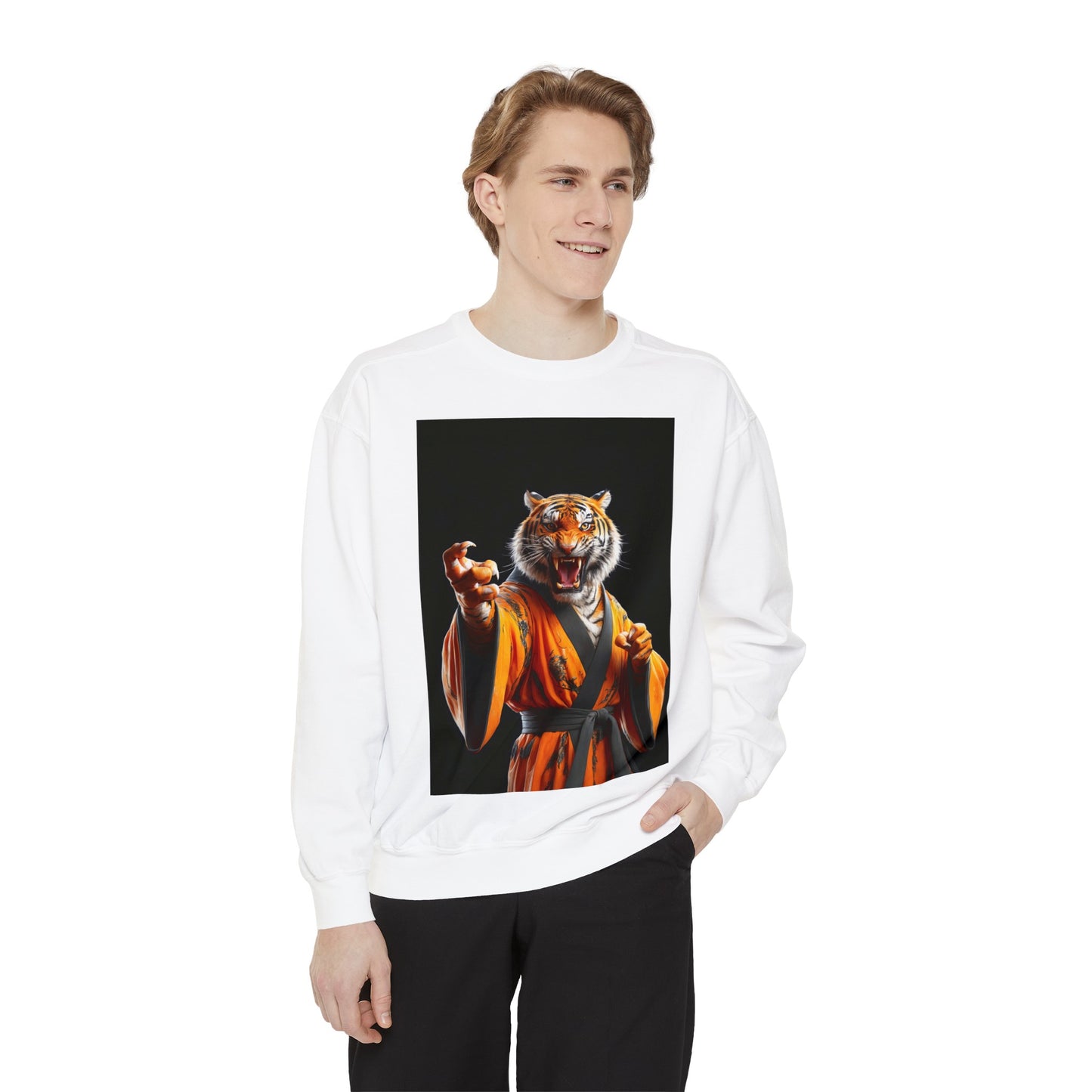 The Tiger Sensei Unisex Garment-Dyed Sweatshirt