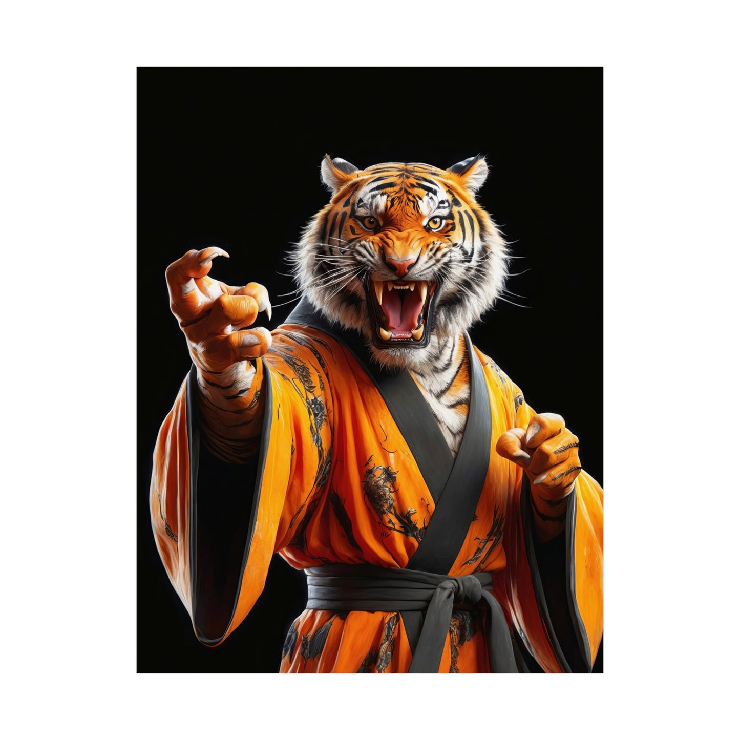 The Tiger Sensei Matte Vertical Posters