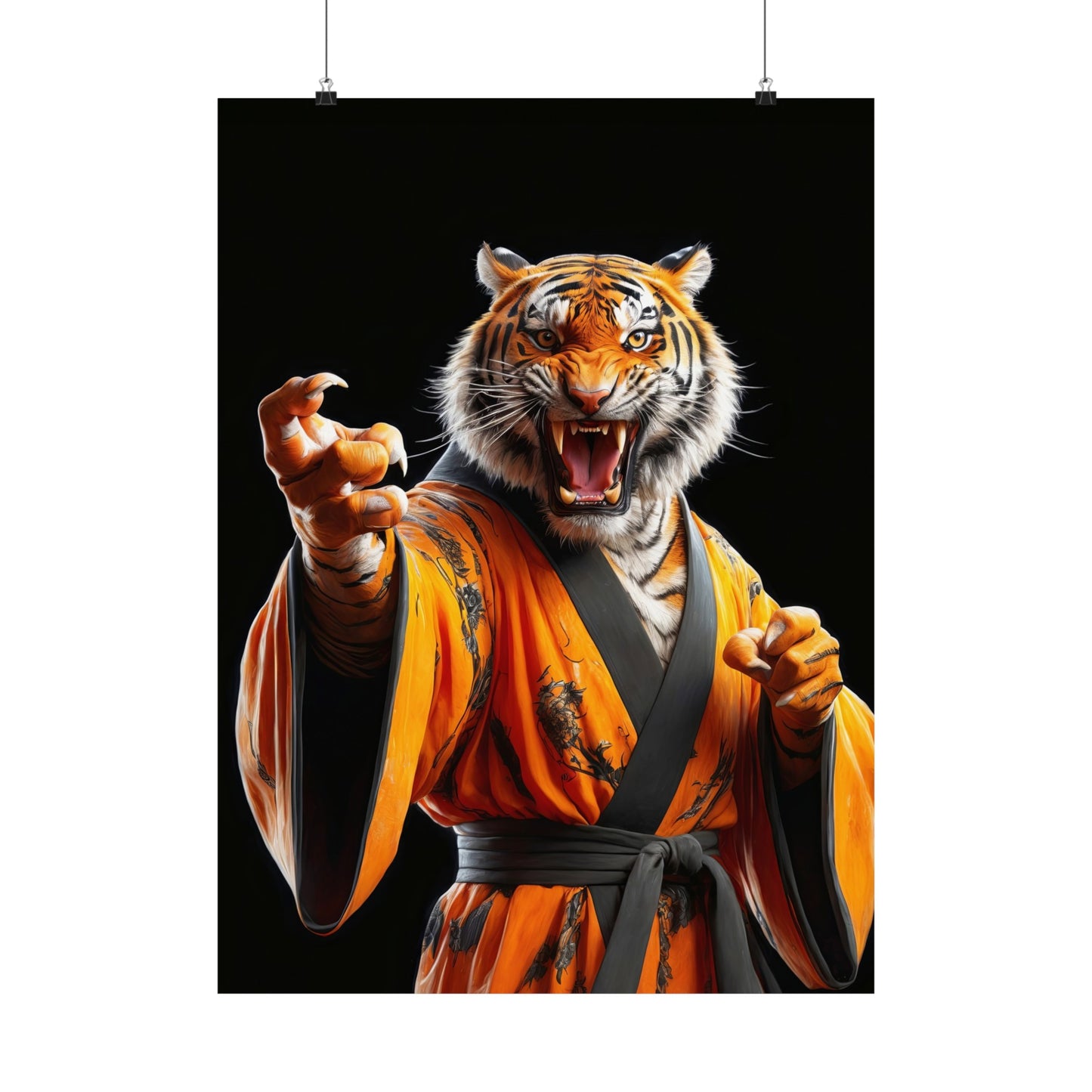 The Tiger Sensei Matte Vertical Posters