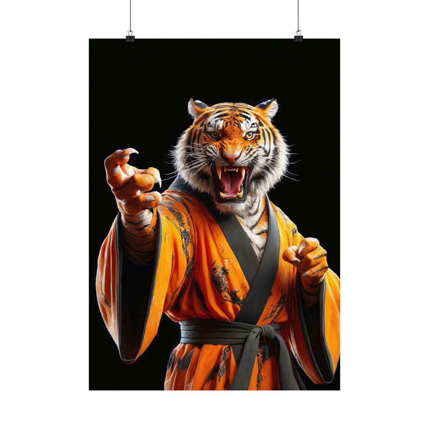 The Tiger Sensei Matte Vertical Posters