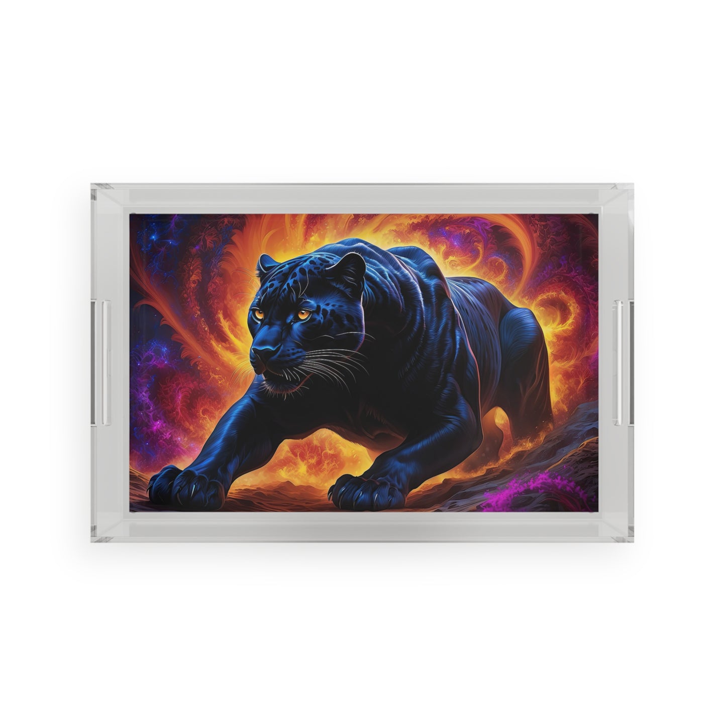 Panther's Palette Acrylic Serving Tray