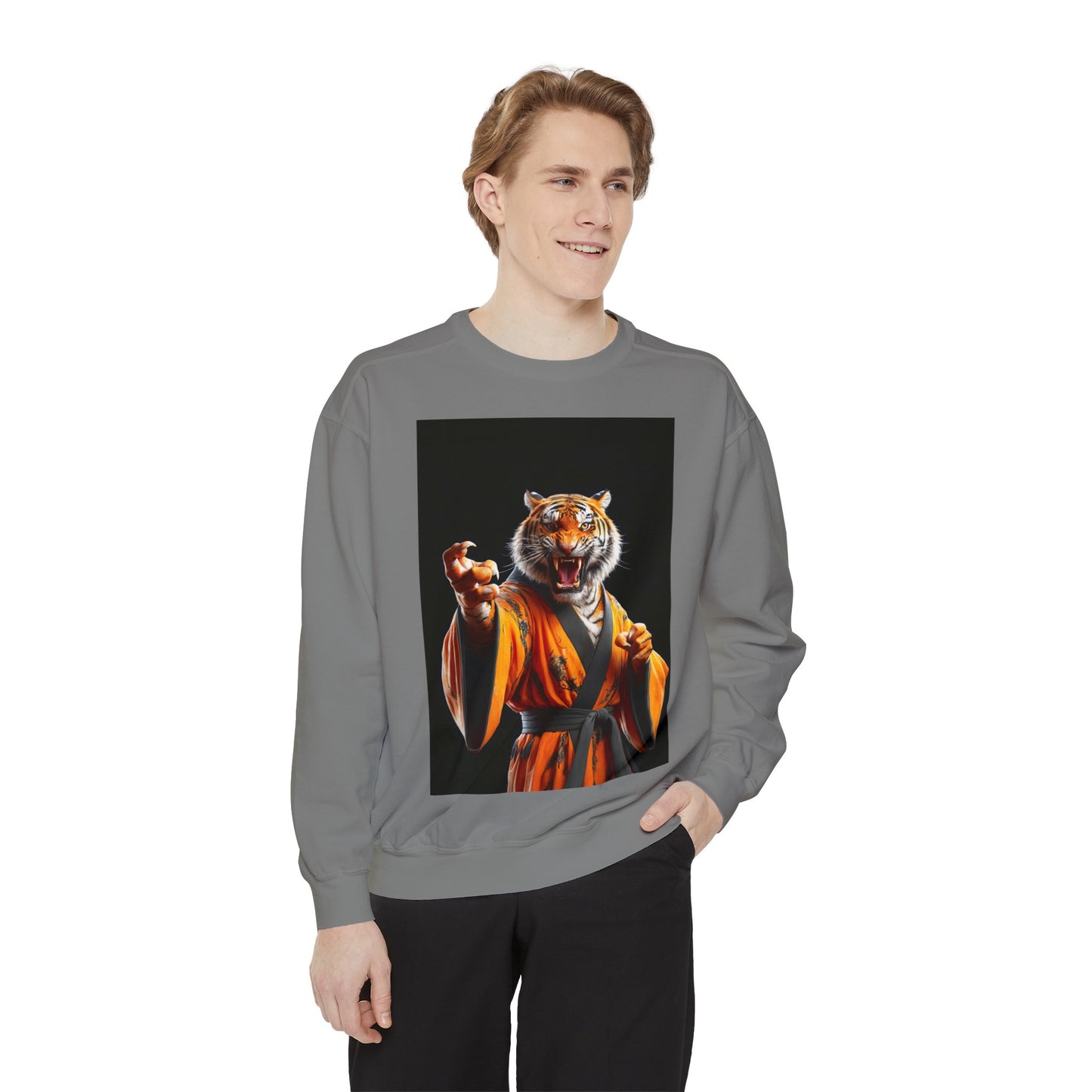 The Tiger Sensei Unisex Garment-Dyed Sweatshirt