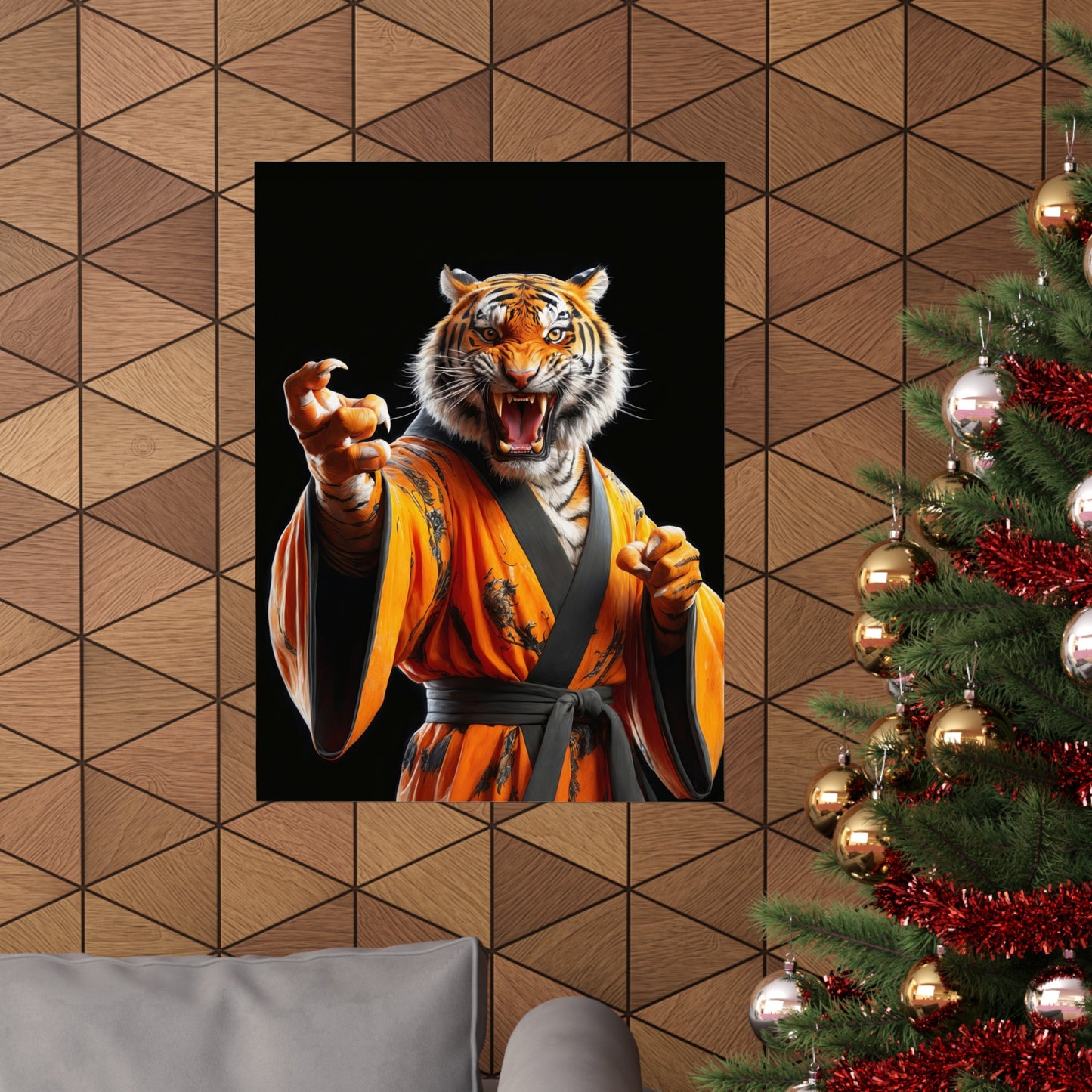 The Tiger Sensei Matte Vertical Posters