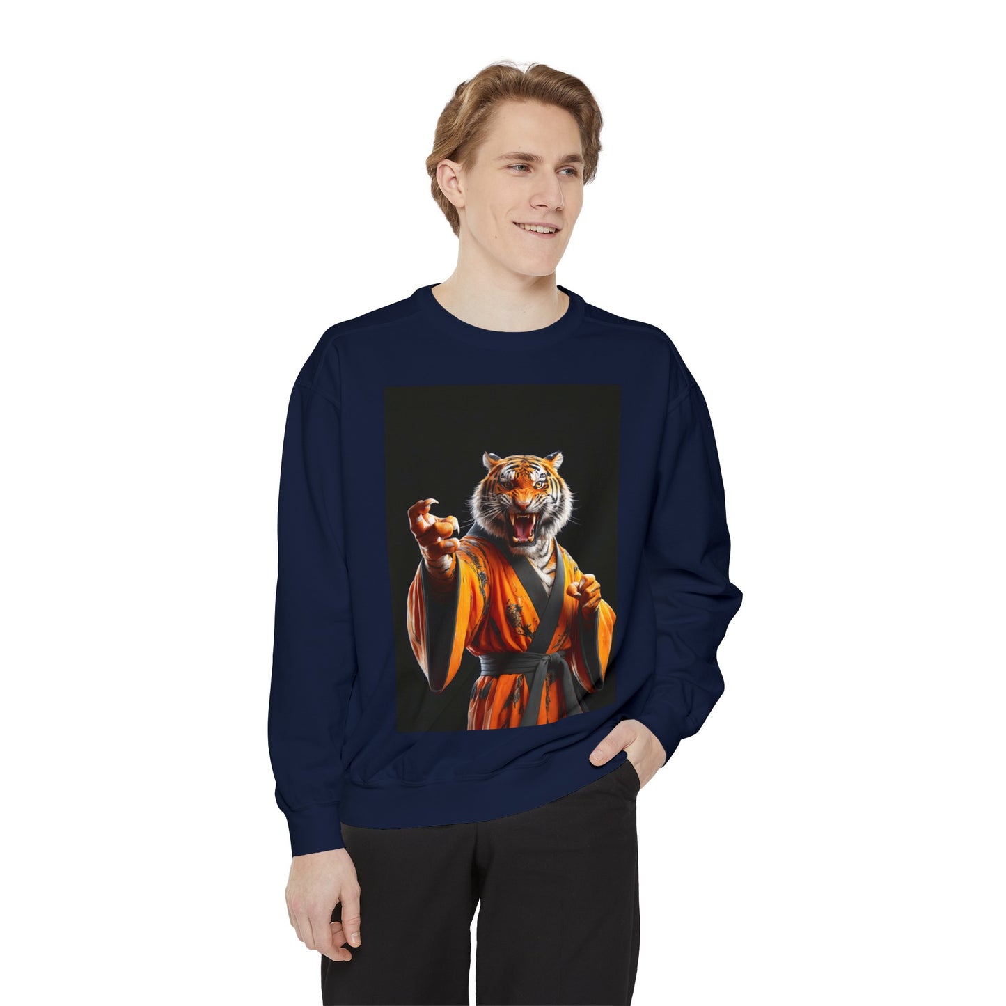 The Tiger Sensei Unisex Garment-Dyed Sweatshirt