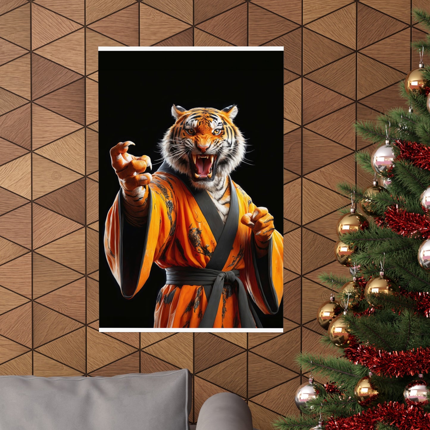 The Tiger Sensei Matte Vertical Posters