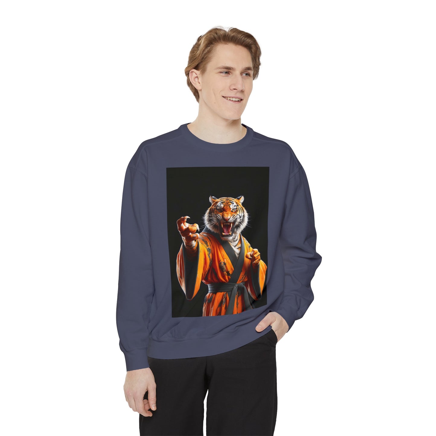 The Tiger Sensei Unisex Garment-Dyed Sweatshirt