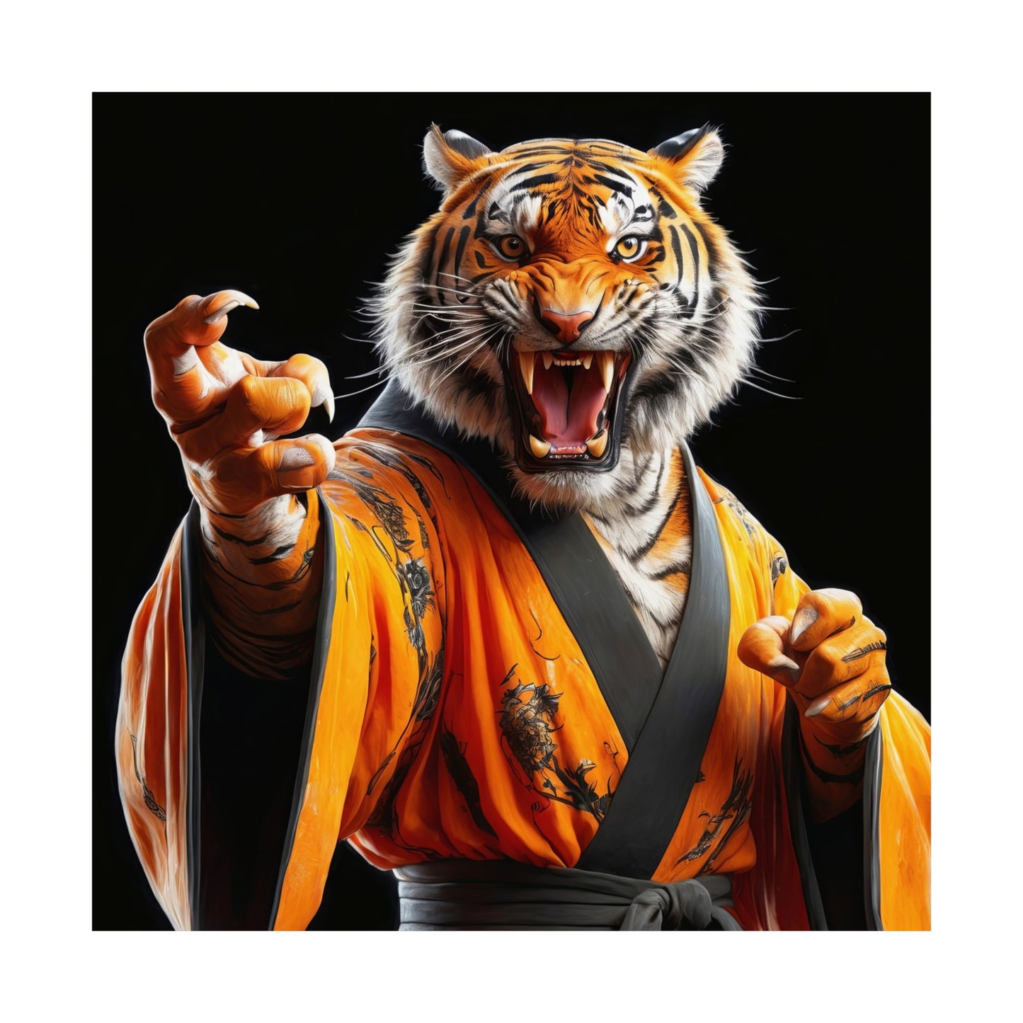 The Tiger Sensei Matte Vertical Posters