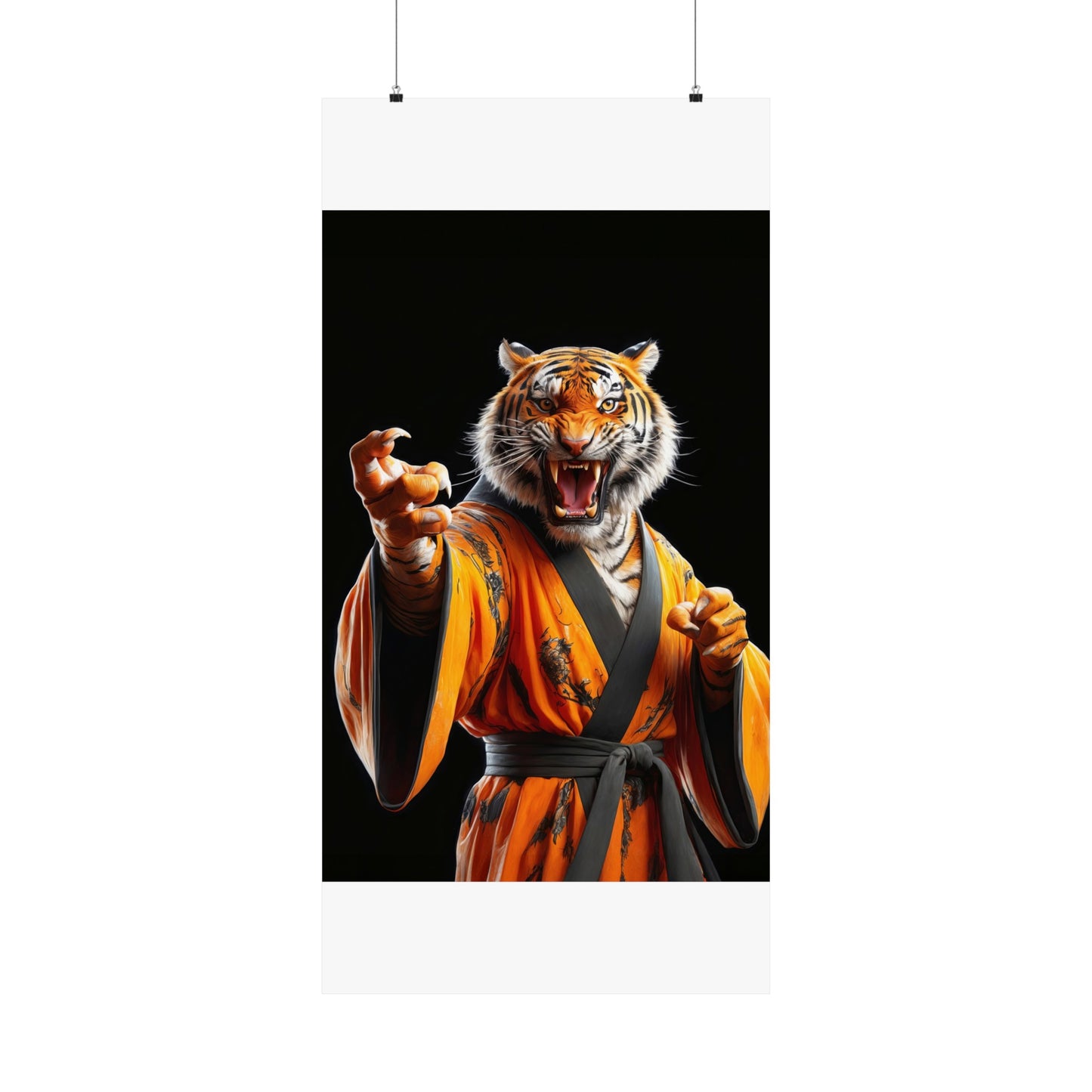 The Tiger Sensei Matte Vertical Posters