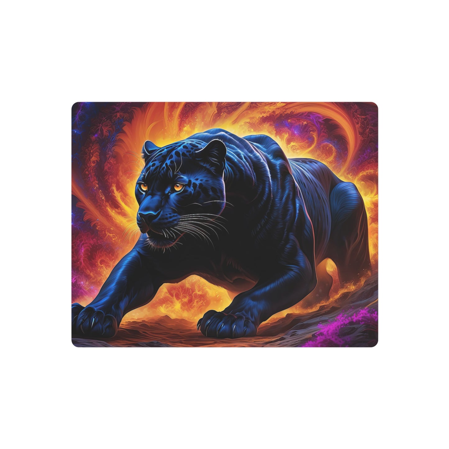 Metallic Majesty Panther's Palette Metal Art Sign