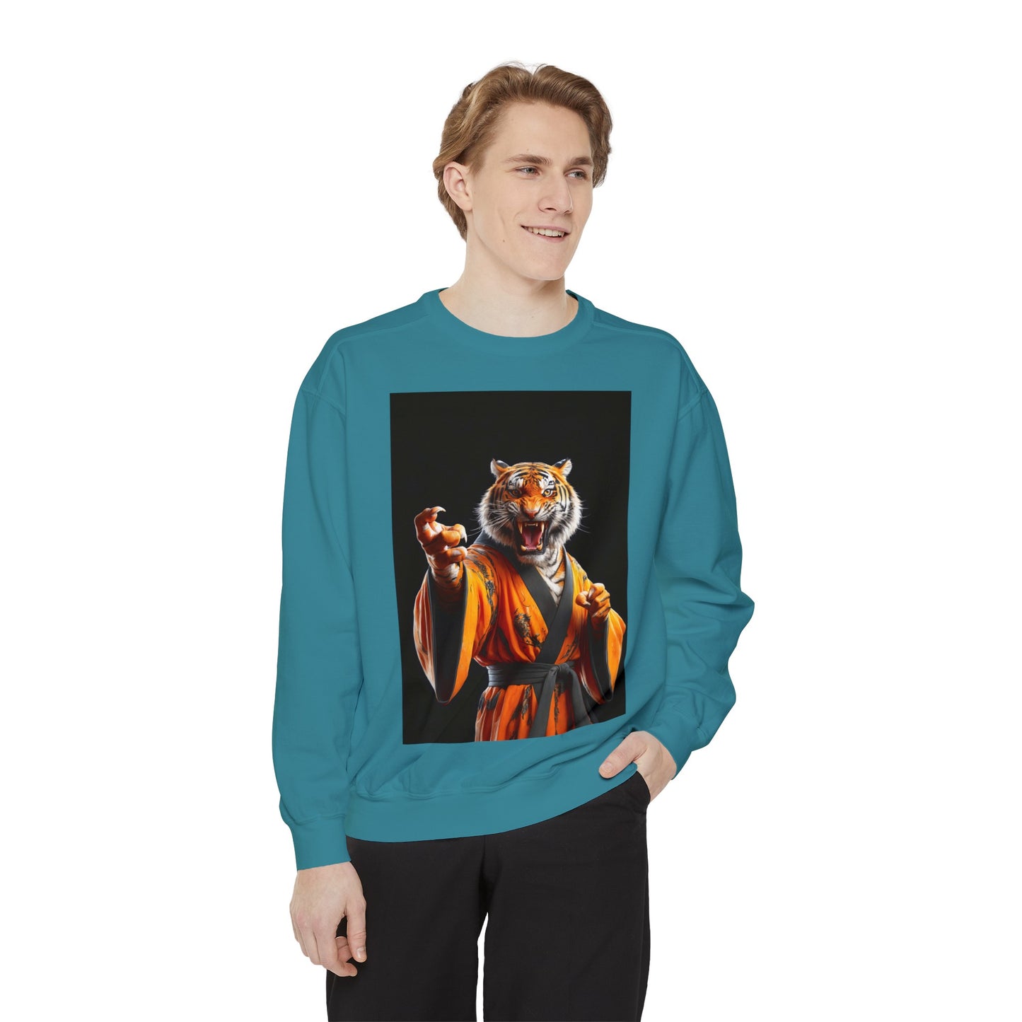 The Tiger Sensei Unisex Garment-Dyed Sweatshirt