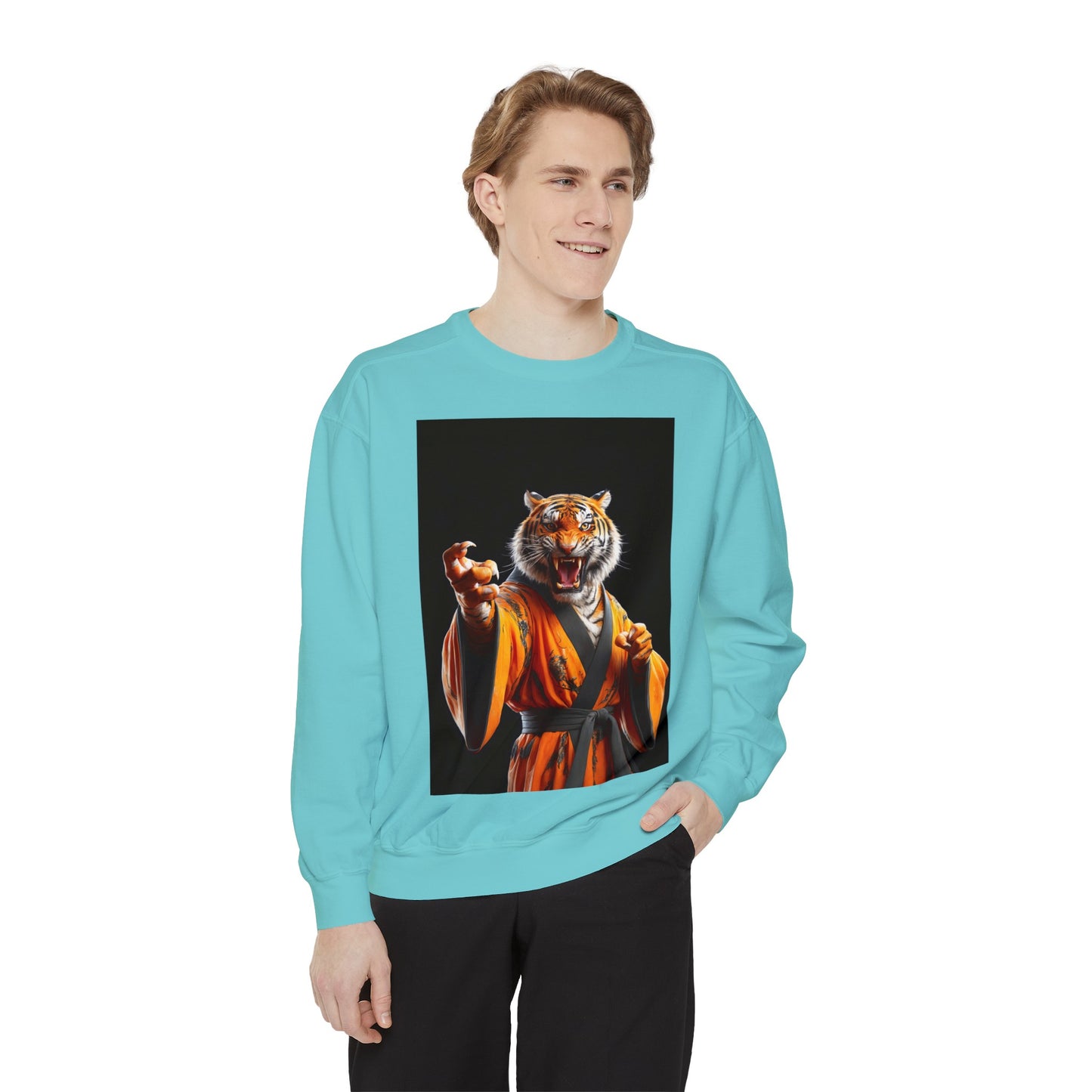 The Tiger Sensei Unisex Garment-Dyed Sweatshirt