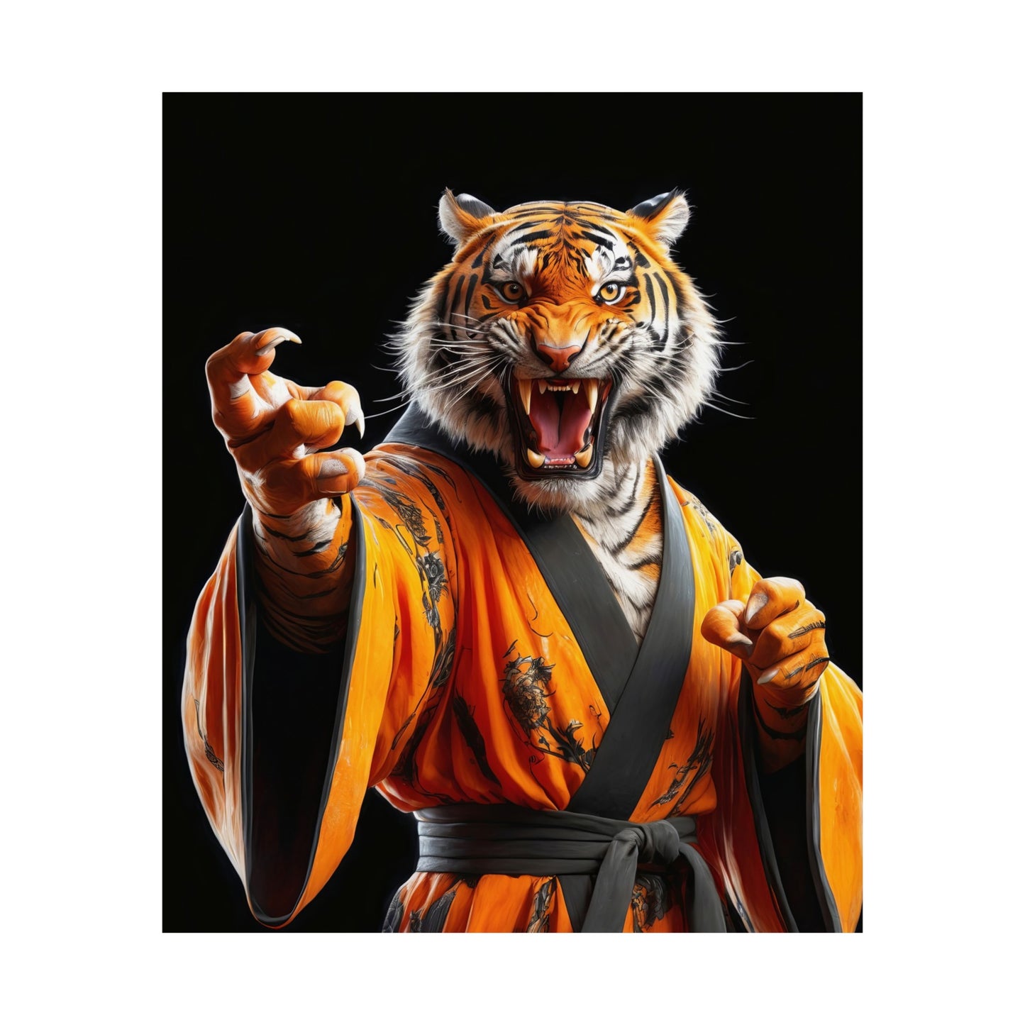 The Tiger Sensei Matte Vertical Posters