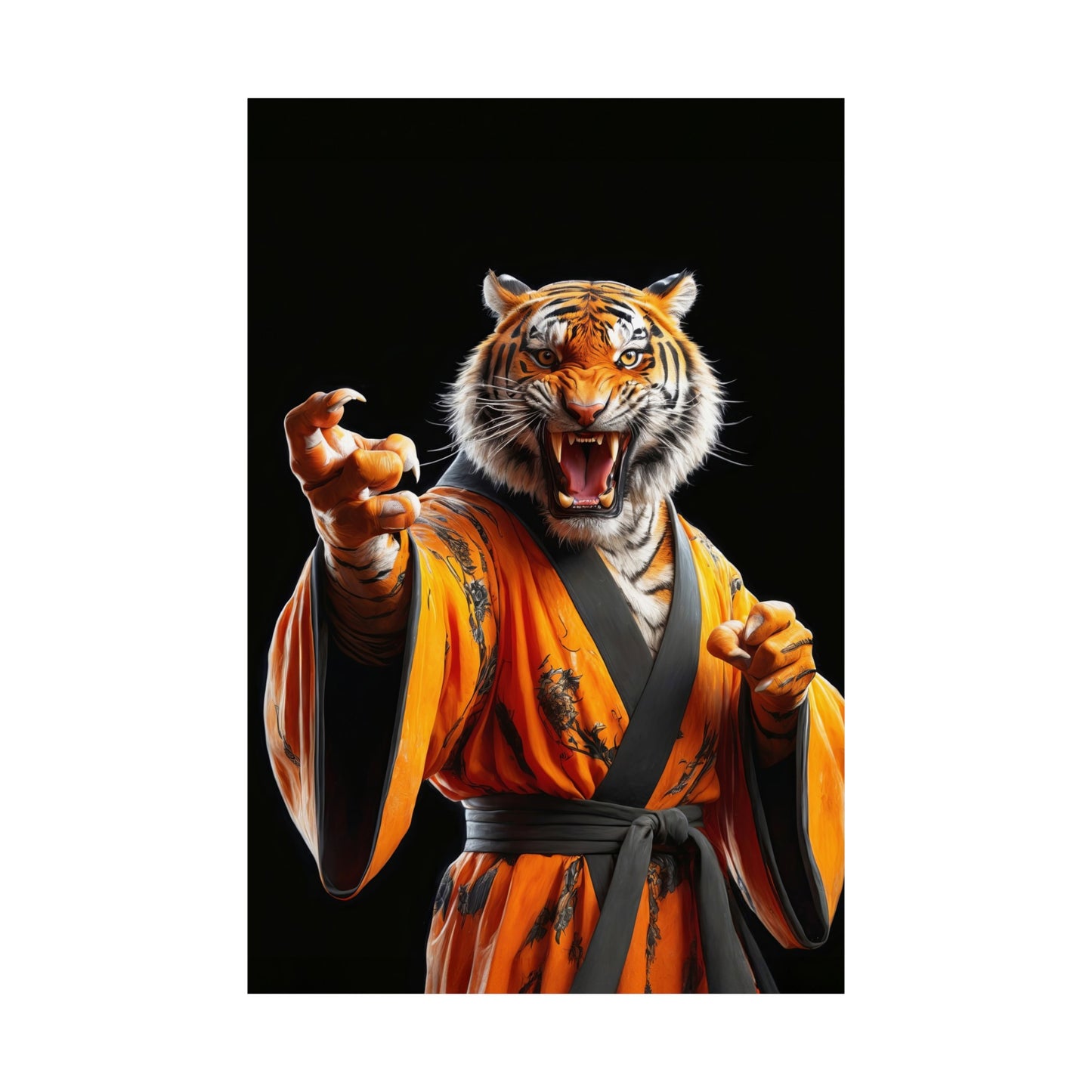 The Tiger Sensei Matte Vertical Posters