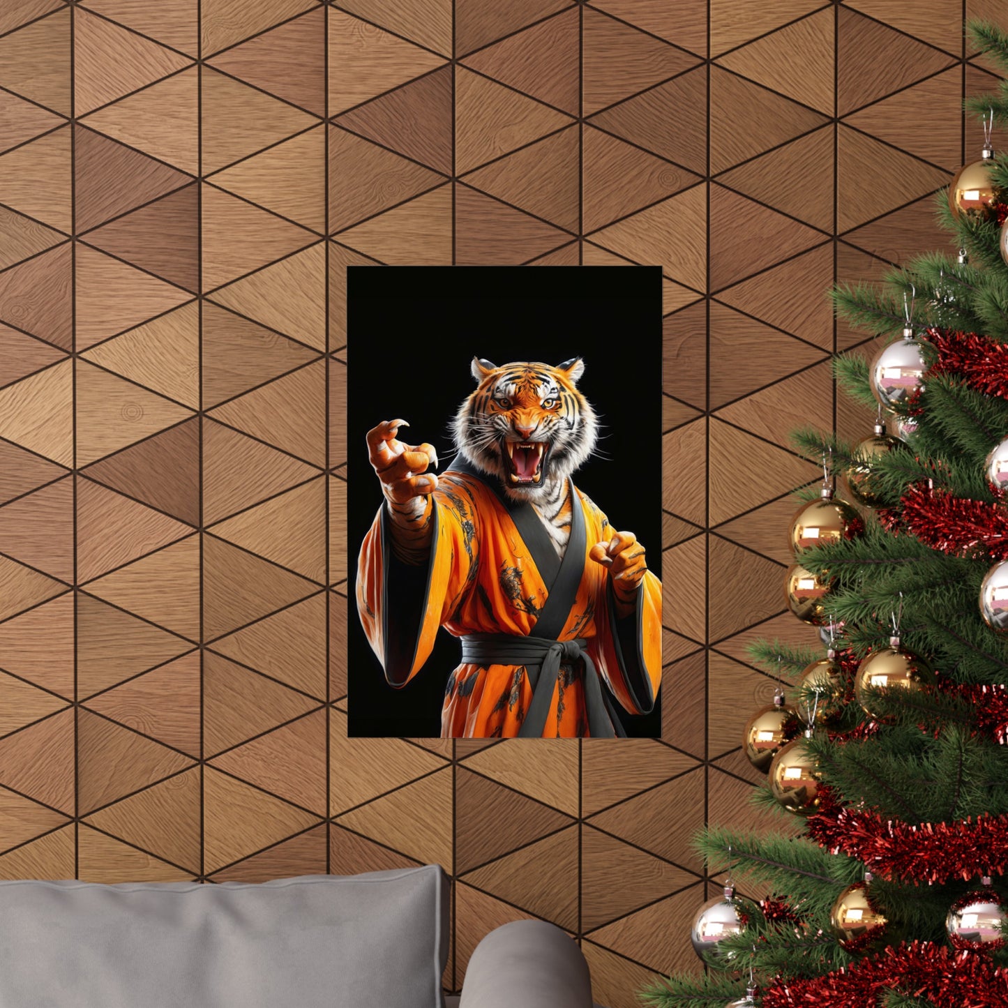 The Tiger Sensei Matte Vertical Posters