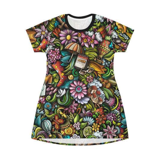 Funky Spring Season T-Shirt Dress