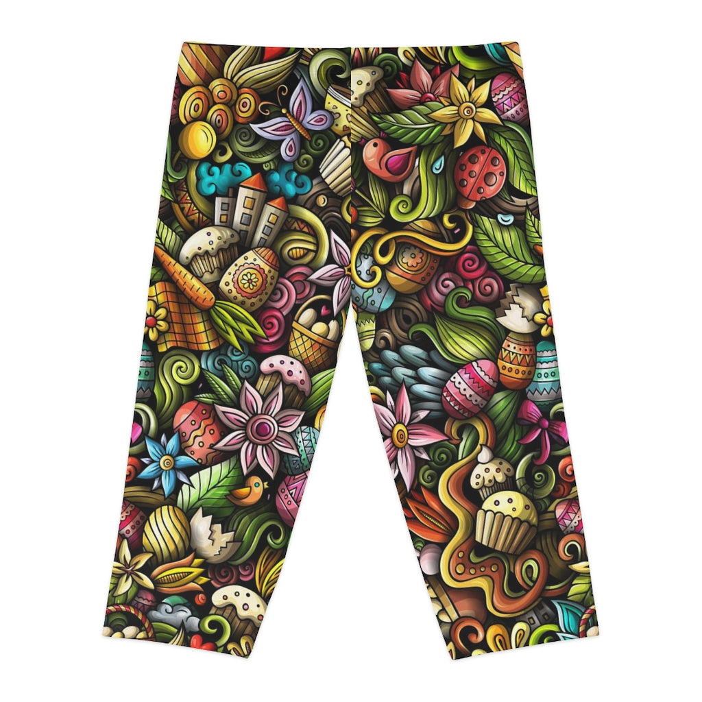 Funky Winter Season Capri Leggings – Mouse Humper