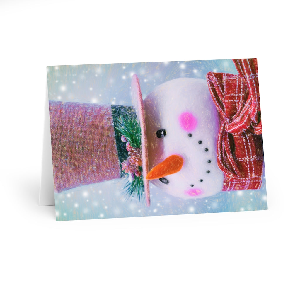 Frosty With A Smile Greeting Card - 5x