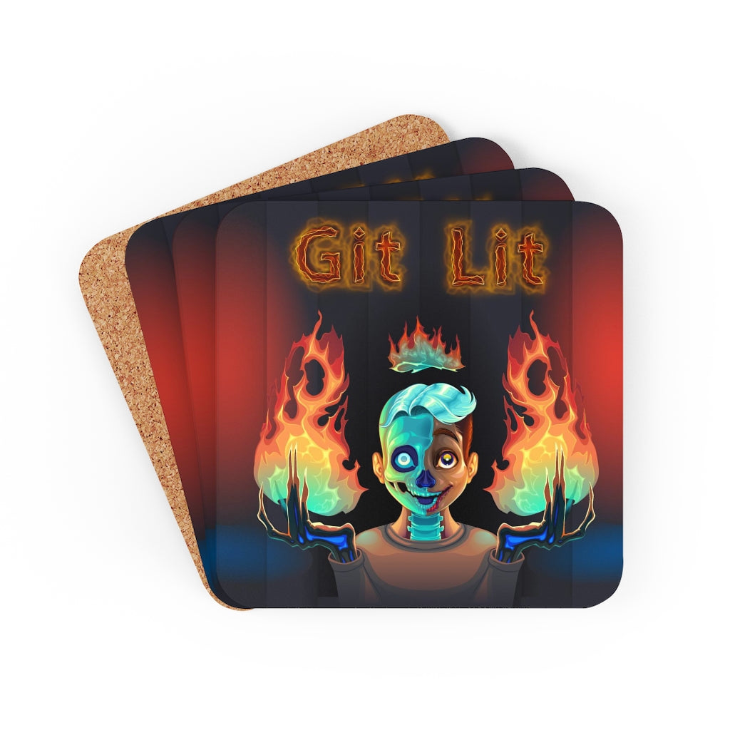 Toasty Grinz Git Lit Coaster Set
