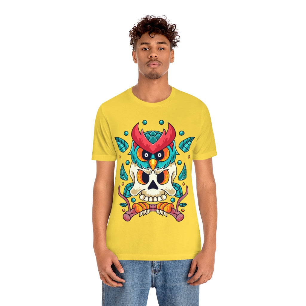 Retro Skulled Owl Tee