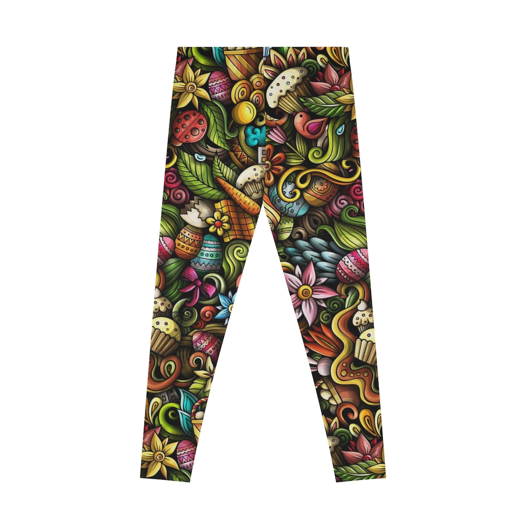 Funky Easter Holiday Stretchy Leggings