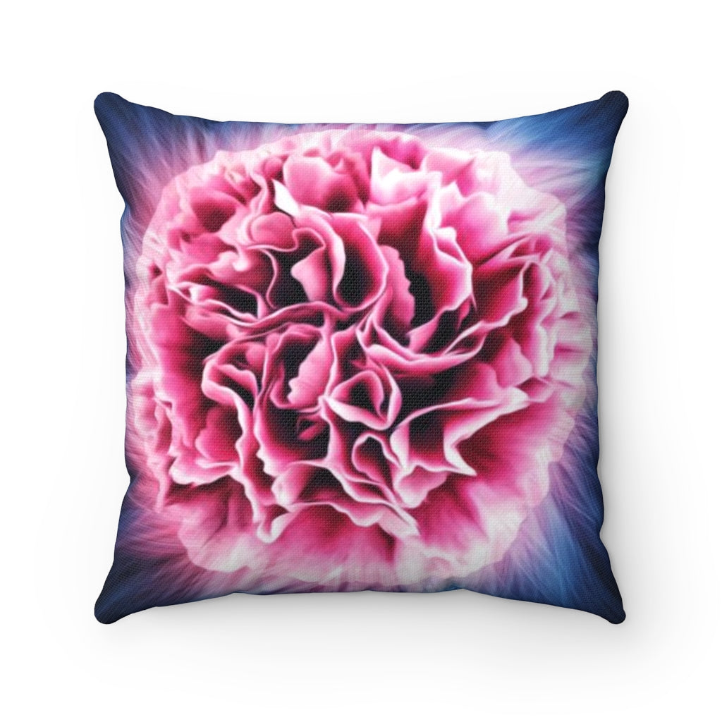 Cotton Candy Carnation Pillow