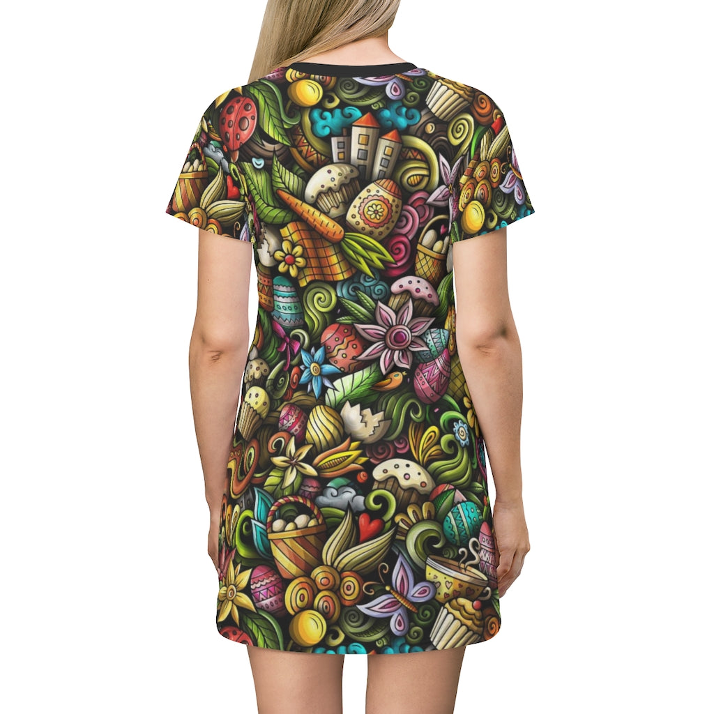 Funky Easter Holiday T-Shirt Dress