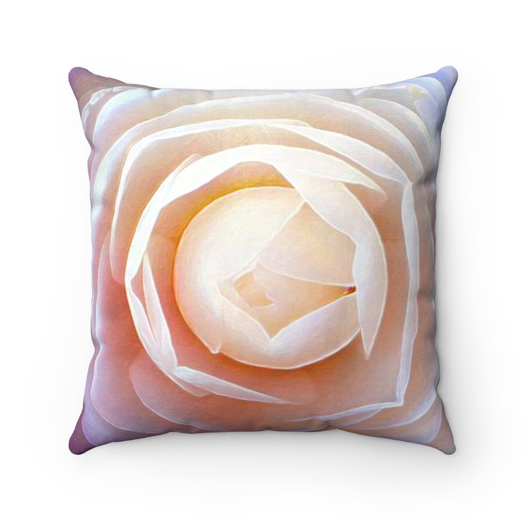 Rosy White Highlights Pillow