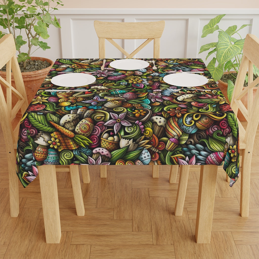 Funky Easter Holiday Tablecloth