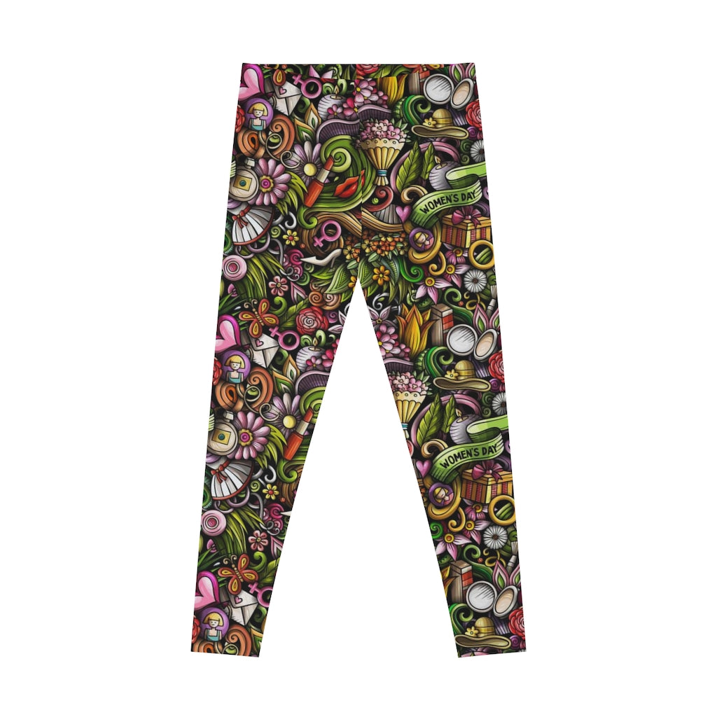 Funky Women's Day Stretchy Leggings