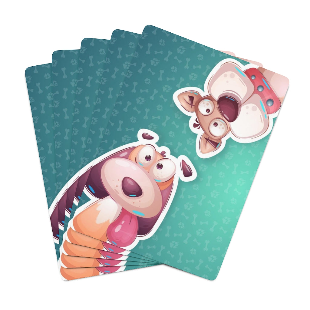 Wags and Chomp Playing Cards