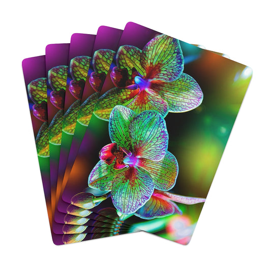 Alien Orchids Playing Cards