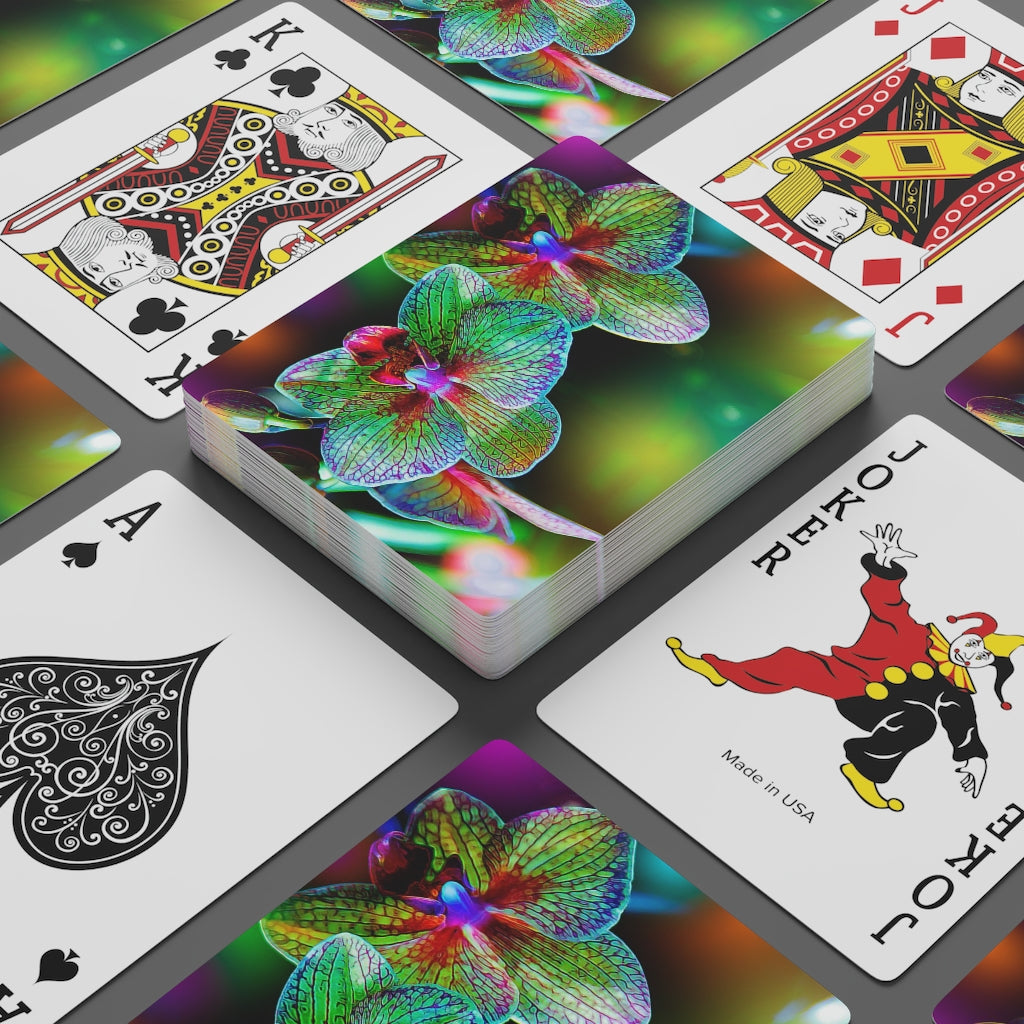 Alien Orchids Playing Cards