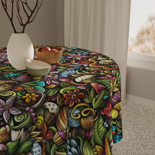 Funky Easter Holiday Tablecloth
