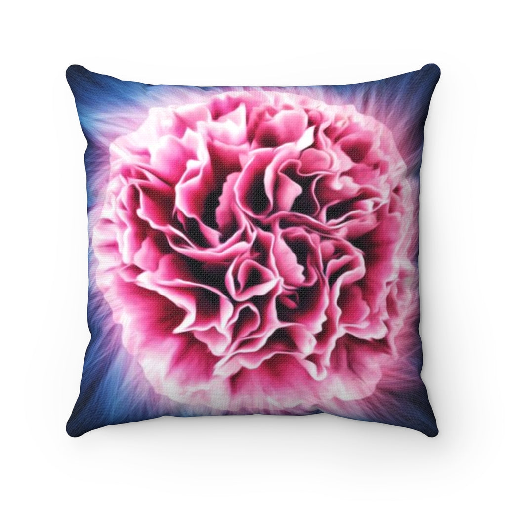Cotton Candy Carnation Pillow